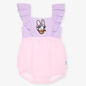 NWT Posh Peanut Daisy Galentine Romper, Size 2T